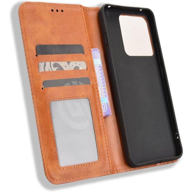 Чехол-книжка Deexe Retro Style для Motorola Edge 70 Max - Brown (435506Z) Чехол-книжка Deexe Retro Style для Motorola Edge 70 Max - Brown: фото 5 из 18