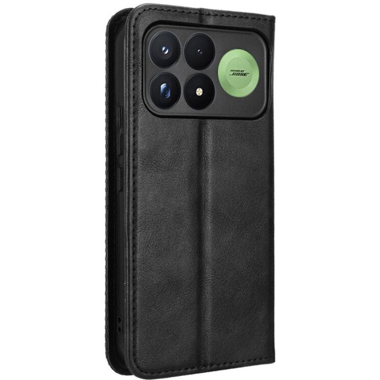 Чехол-книжка Deexe Retro Style для Xiaomi Poco F9 Pro - Black: фото 8 из 19