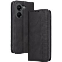 Чехол-книжка Deexe Retro Style для Xiaomi Poco X8 Pro - Black: фото 1 из 20