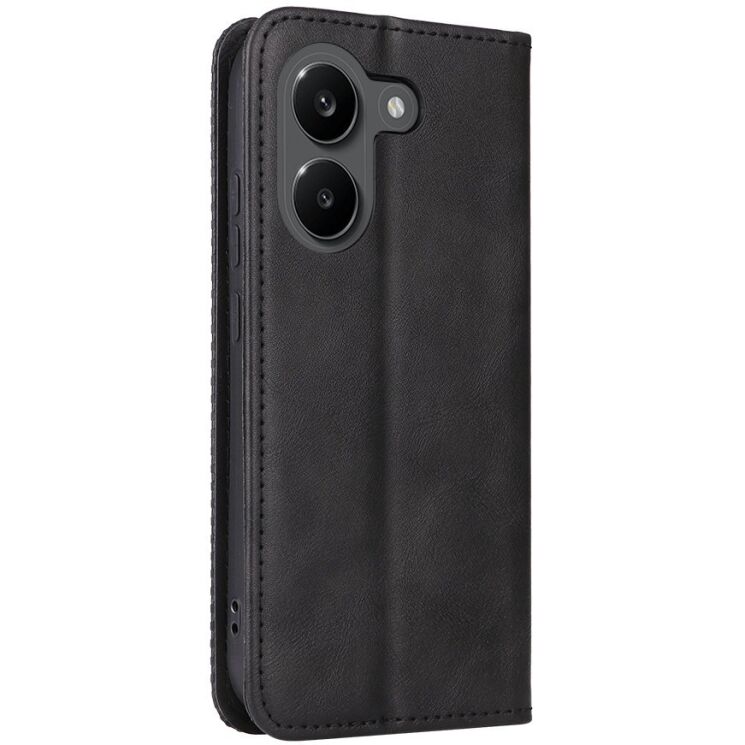 Чехол-книжка Deexe Retro Style для Xiaomi Poco X8 Pro - Black: фото 8 из 20