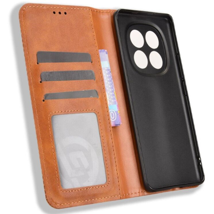 Чехол-книжка Deexe Retro Style для Xiaomi Redmi Note 15 (4G/5G) / Poco M8 5G - Brown: фото 5 из 8