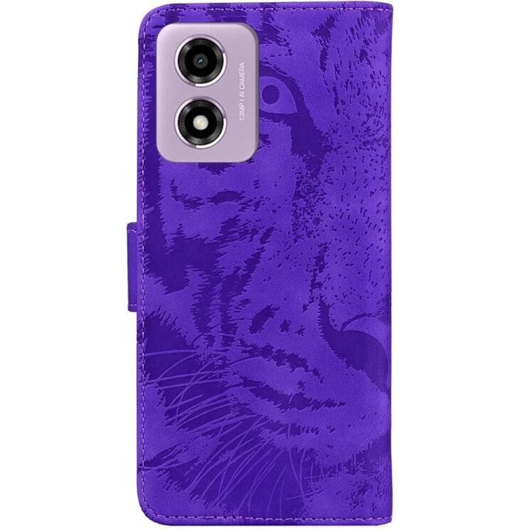 Чохол-книжка Deexe Tiger для Motorola Moto E14 / G04s - Purple: фото 6 з 7