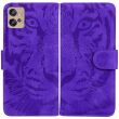 Чехол-книжка Deexe Tiger для Motorola Moto G32 - Purple (304444V)