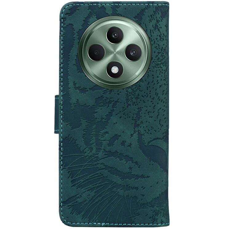 Чехол-книжка Deexe Tiger для OPPO Reno 12 F/FS - Green: фото 6 из 7