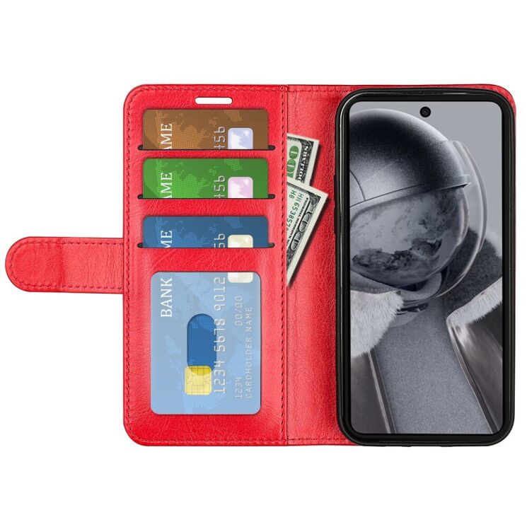 Чехол-книжка Deexe Wallet Style для HMD Pulse / Pulse Pro / Pulse Plus - Red: фото 2 из 6