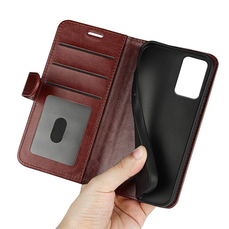 Чехол-книжка Deexe Wallet Style для Motorola Moto G35 - Red: фото 6 из 10