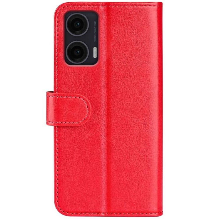Чехол-книжка Deexe Wallet Style для Motorola Moto G35 - Red: фото 5 из 10