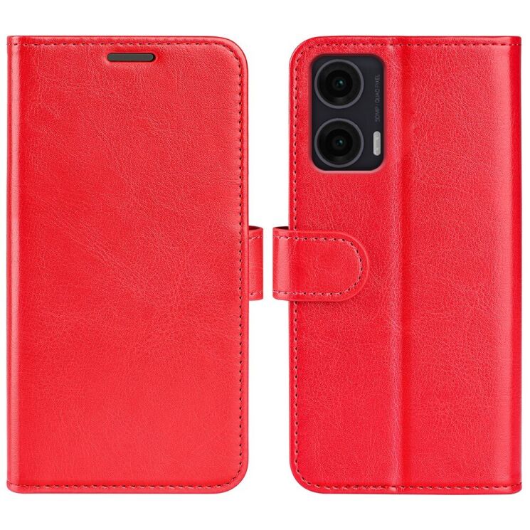 Чехол-книжка Deexe Wallet Style для Motorola Moto G35 - Red: фото 1 из 10