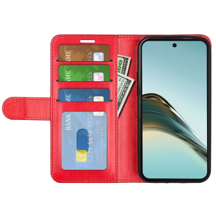Чехол-книжка Deexe Wallet Style для Realme 13 Pro / 13 Pro Plus - Red: фото 2 из 6