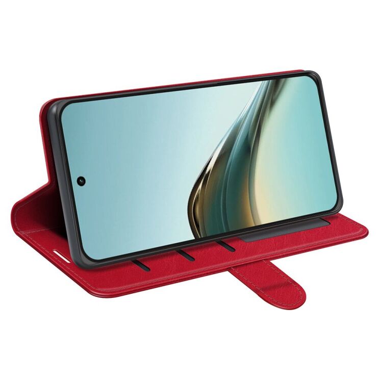 Чехол-книжка Deexe Wallet Style для Realme 13 Pro / 13 Pro Plus - Red: фото 3 из 6