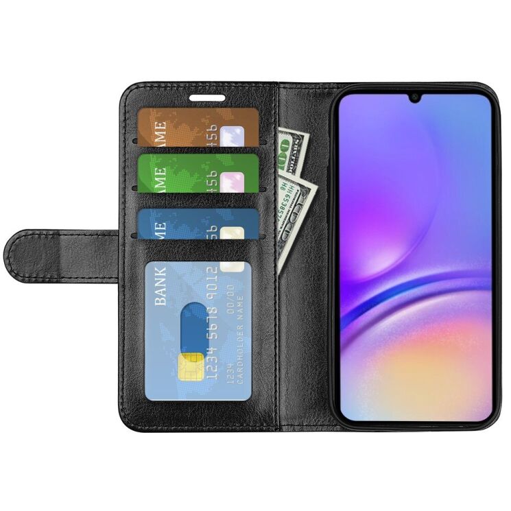 Чехол-книжка Deexe Wallet Style для Samsung Galaxy A07 (A075) - Black: фото 5 из 9