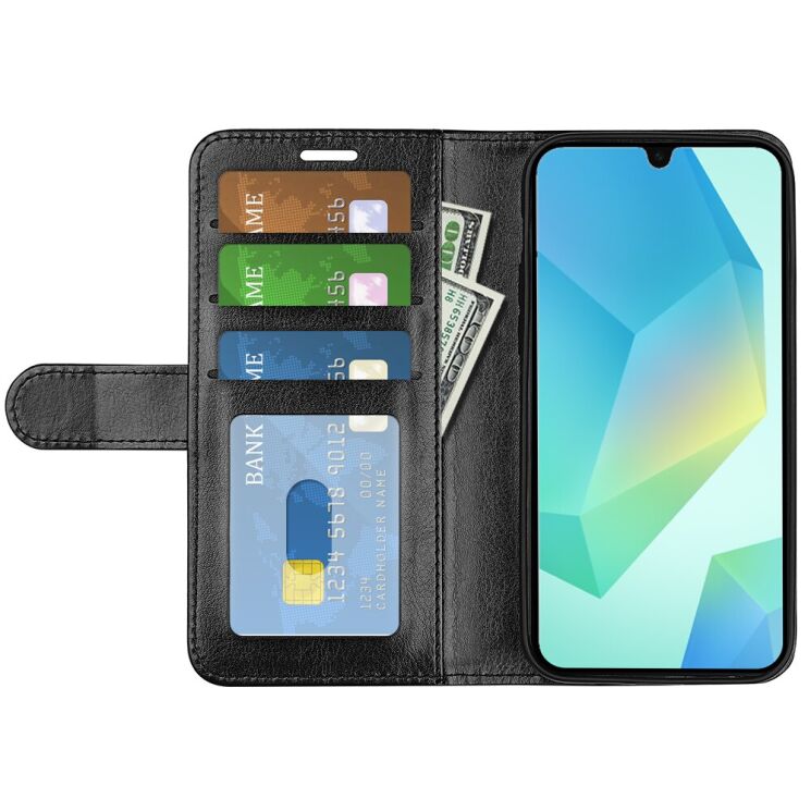 Чехол-книжка Deexe Wallet Style для Samsung Galaxy A17 (A175) - Black: фото 5 из 9