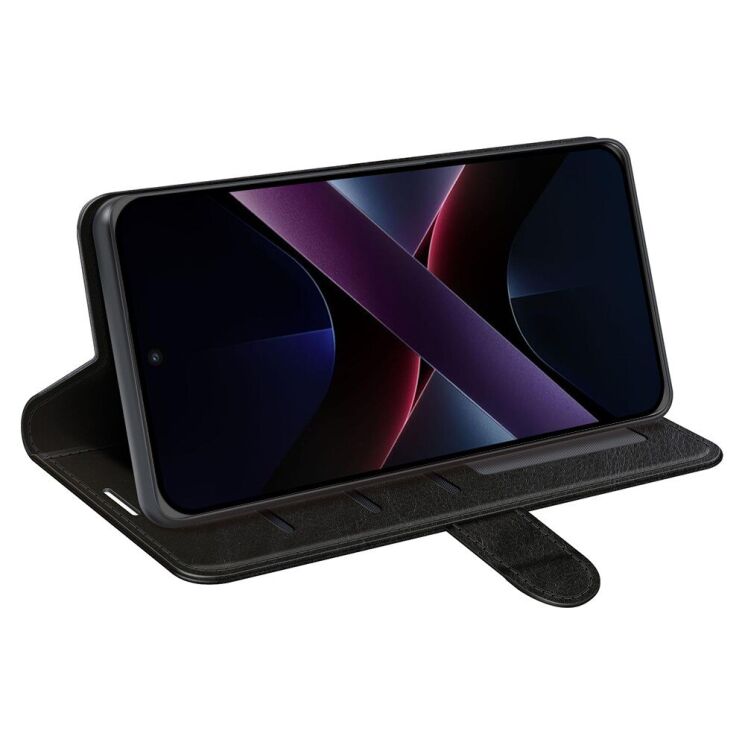 Чехол-книжка Deexe Wallet Style для Xiaomi Poco X7 Pro - Black: фото 3 из 8