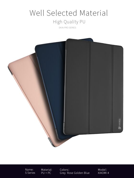 Чохол-книжка DUX DUCIS Skin Pro для Xiaomi Mi Pad 4 - Dark Blue: фото 7 з 12