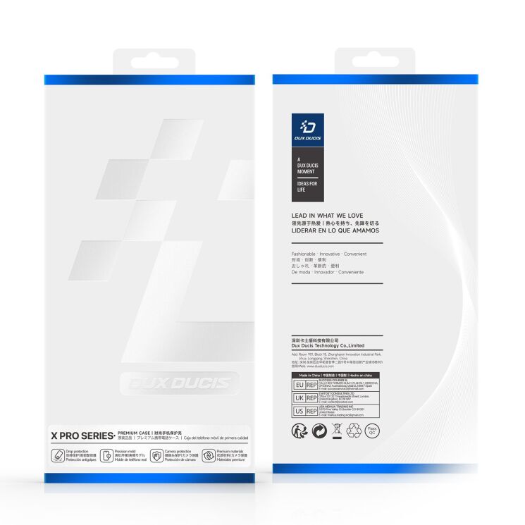 Чохол-книжка DUX DUCIS Skin X Pro Magnetic (FF) для iPhone Duo - Blue (435007L) Чохол-книжка DUX DUCIS Skin X Pro Magnetic (FF) для iPhone Duo - Blue: фото 3 з 11
