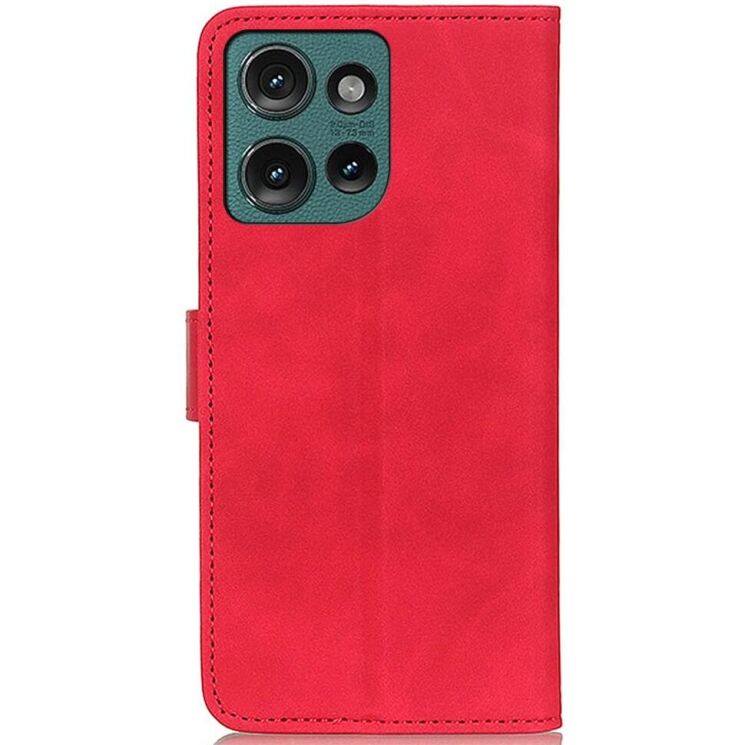 Чехол-книжка KHAZNEH Retro Wallet для Motorola Edge 50 Neo - Red: фото 5 из 8
