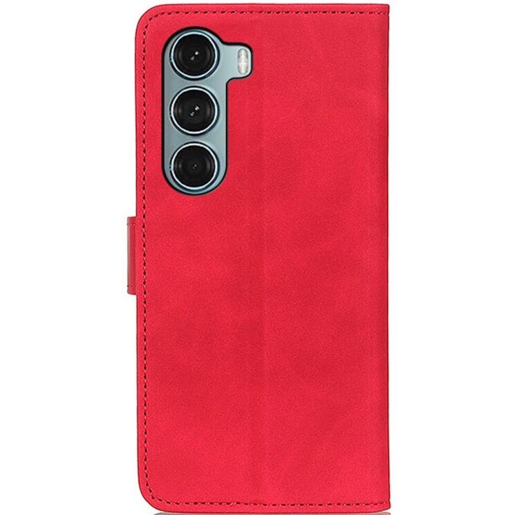 Чехол-книжка с застежкой KHAZNEH Retro Wallet для Motorola Moto G200 - Red: фото 3 из 8