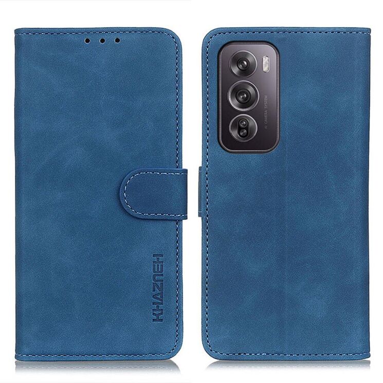 Чохол-книжка KHAZNEH Retro Wallet для OPPO Reno 12 Pro - Blue: фото 1 з 8
