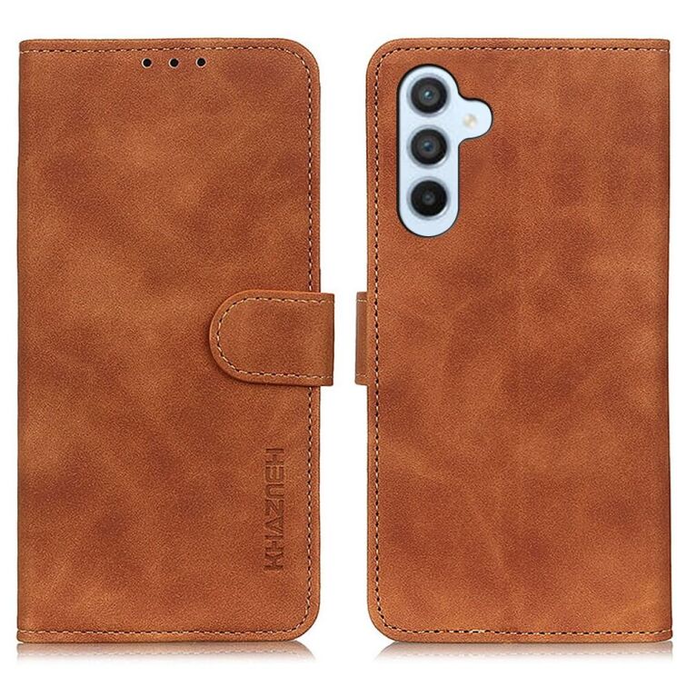 Чехол-книжка KHAZNEH Retro Wallet для Samsung Galaxy A17 (A175) - Brown: фото 1 из 8