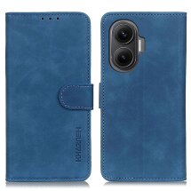 Чехол-книжка KHAZNEH Retro Wallet для Xiaomi Poco F7 - Blue: фото 1 из 8