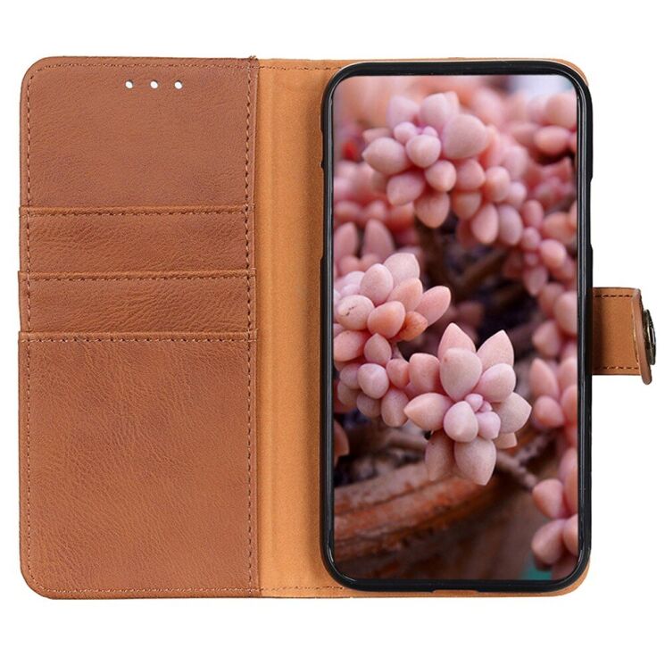 Чехол-книжка KHAZNEH Wallet Cover для Google Pixel 8A - Brown: фото 2 из 8
