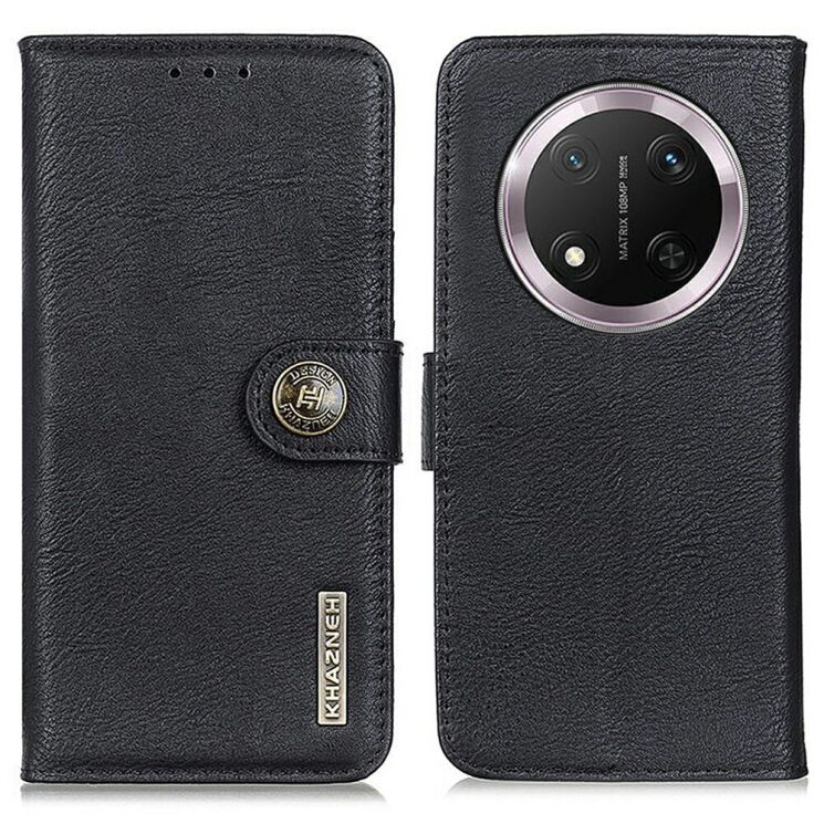 Чехол-книжка KHAZNEH Wallet Cover для Honor Magic 7 Lite - Black: фото 1 из 8