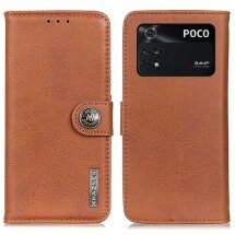 Чохол-книжка KHAZNEH Wallet Cover для Xiaomi Poco M4 Pro 4G - Brown: фото 1 з 11