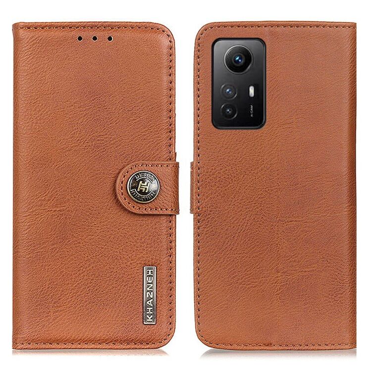 Чохол-книжка KHAZNEH Wallet Cover для Xiaomi Redmi Note 12S - Brown: фото 1 з 9
