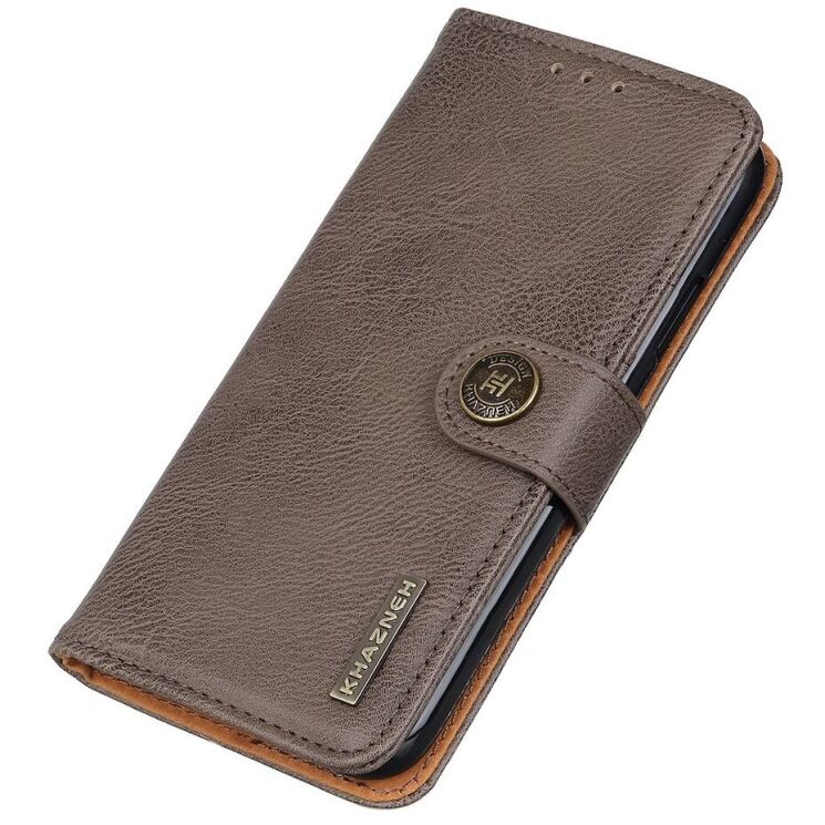 Чехол-книжка KHAZNEH Wallet Cover для Xiaomi Redmi Note 13 Pro+ - Khaki: фото 4 из 8