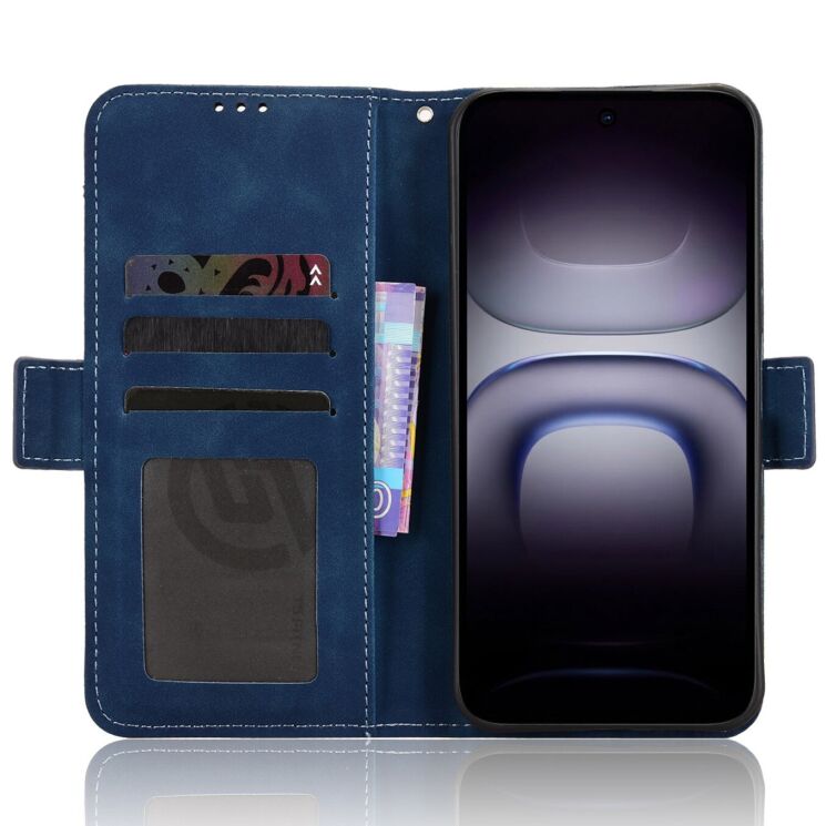 Чехол-книжка с карманами Deexe Wallet Stand для Infinix Hot 70 - Blue (422006L) Чехол-книжка с карманами Deexe Wallet Stand для Infinix Hot 70 - Blue: фото 5 из 17
