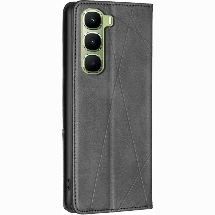 Чохол-книжка з кишеньками UniCase Geometric Pattern для Infinix Hot 70 - Black (422001B) Чохол-книжка з кишеньками UniCase Geometric Pattern для Infinix Hot 70 - Black: фото 3 з 10