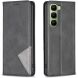 Чохол-книжка з кишеньками UniCase Geometric Pattern для Infinix Hot 70 - Black (422001B). Фото 1 з 10