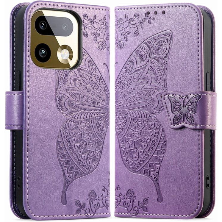 Чехол-книжка с рисунком UniCase Butterfly Pattern для Realme 16 Pro - Light Purple (428030LV) Чехол-книжка с рисунком UniCase Butterfly Pattern для Realme 16 Pro - Light Purple: фото 1 из 9