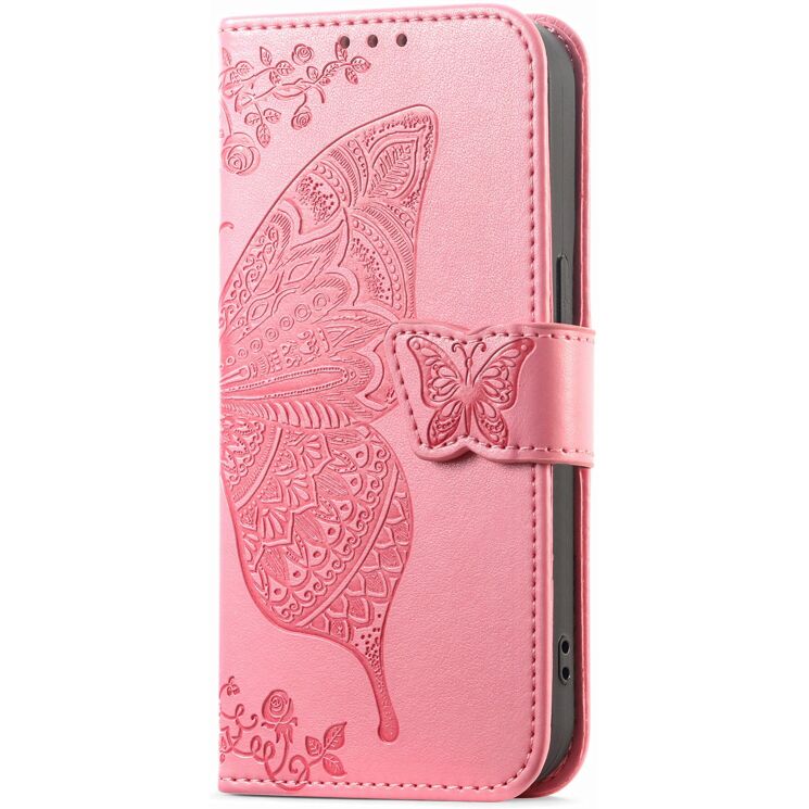 Чехол-книжка с рисунком UniCase Butterfly Pattern для Xiaomi Poco X8 Pro - Pink: фото 5 из 10