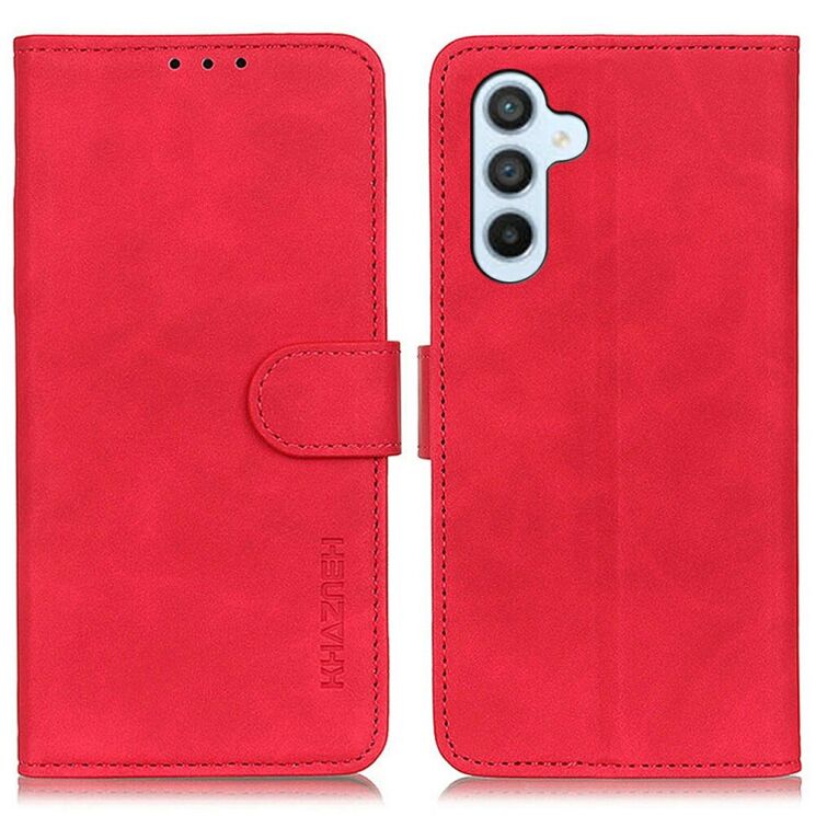Чохол-книжка з застібкою KHAZNEH Retro Wallet для Samsung Galaxy A57 (A576) - Red: фото 1 з 6