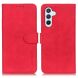 Чохол-книжка з застібкою KHAZNEH Retro Wallet для Samsung Galaxy S26 FE - Red (412762R). Фото 1 з 8