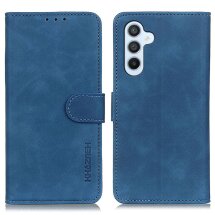 Чехол-книжка с застежкой KHAZNEH Retro Wallet для Samsung Galaxy S26 Plus - Blue: фото 1 из 8