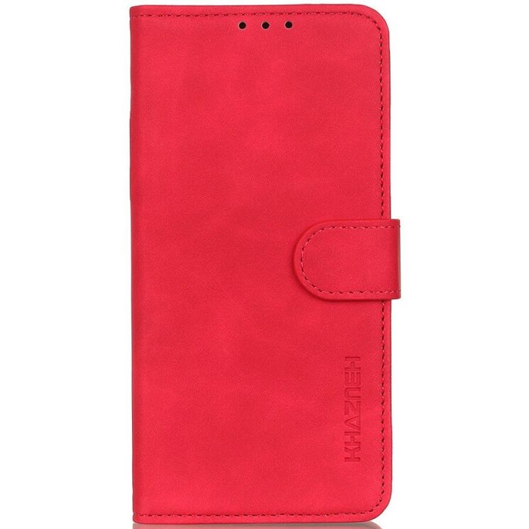 Чехол-книжка с застежкой KHAZNEH Retro Wallet для Samsung Galaxy S26 (S942) - Red: фото 4 из 8