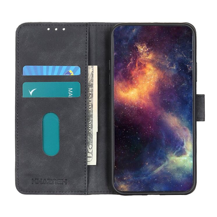 Чехол-книжка с застежкой KHAZNEH Retro Wallet для Xiaomi 17T - Black: фото 3 из 10