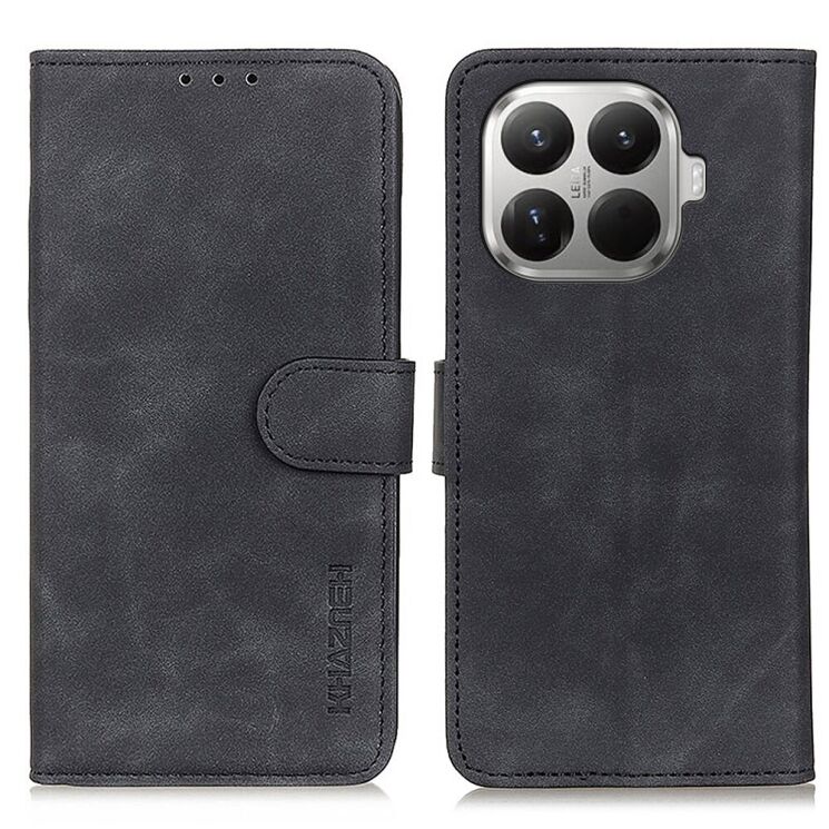 Чехол-книжка с застежкой KHAZNEH Retro Wallet для Xiaomi 17T - Black: фото 1 из 10