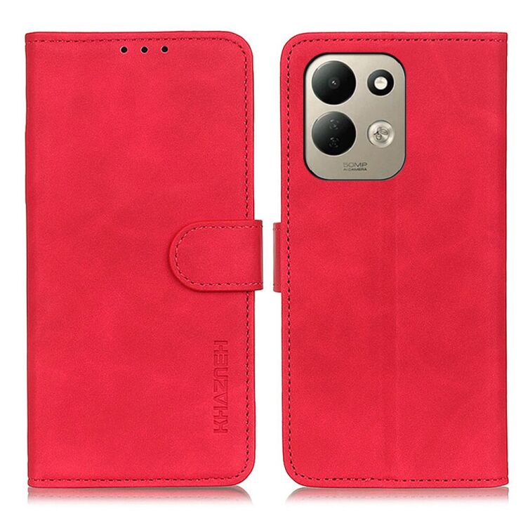 Чехол-книжка с застежкой KHAZNEH Retro Wallet для Xiaomi Redmi 17 - Red: фото 1 из 8