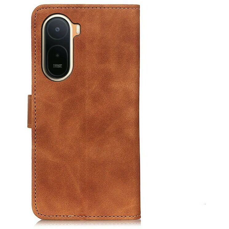 Чехол-книжка с застежкой KHAZNEH Retro Wallet для Xiaomi Redmi A7 Pro - Brown: фото 4 из 8