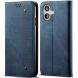 Чехол-книжка UniCase Jeans Wallet для Apple iPhone 16 - Blue (360711L). Фото 1 из 7