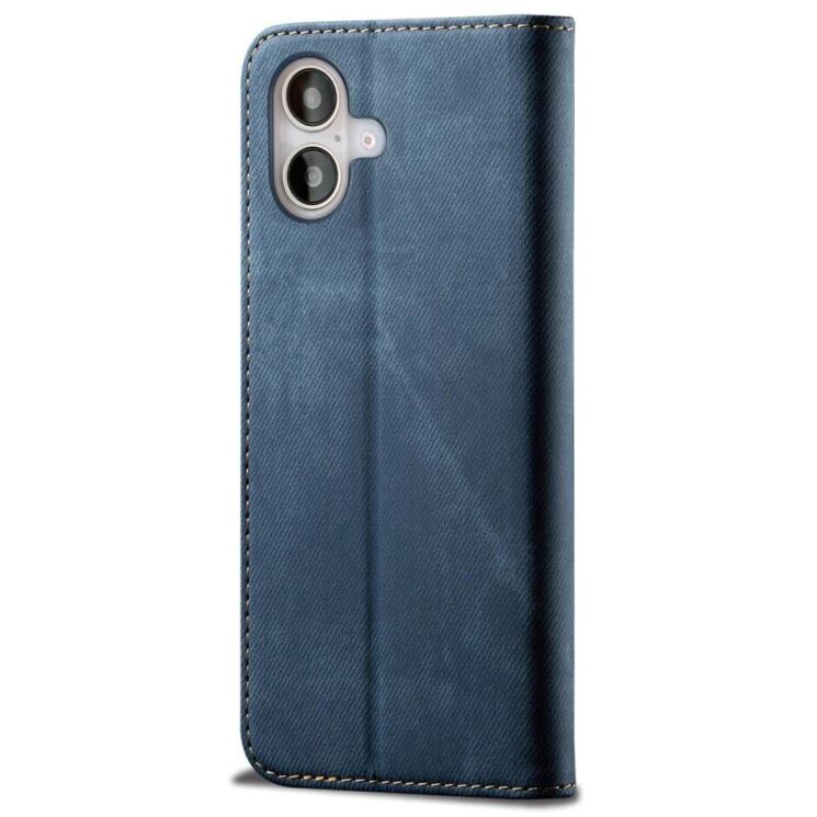 Чехол-книжка UniCase Jeans Wallet для Apple iPhone 16 - Blue: фото 6 из 7