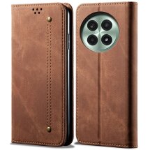 Чехол-книжка UniCase Jeans Wallet для OnePlus 13 - Coffee: фото 1 из 6
