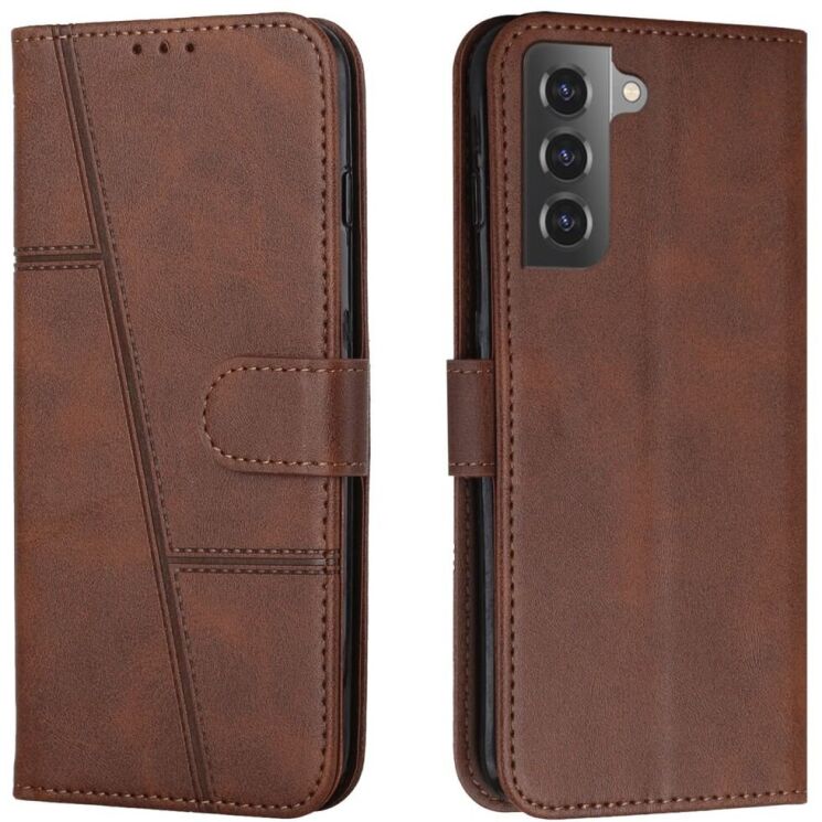 Чехол-книжка UniCase Jet Cover для Samsung Galaxy S22 (S901) - Brown: фото 1 из 11