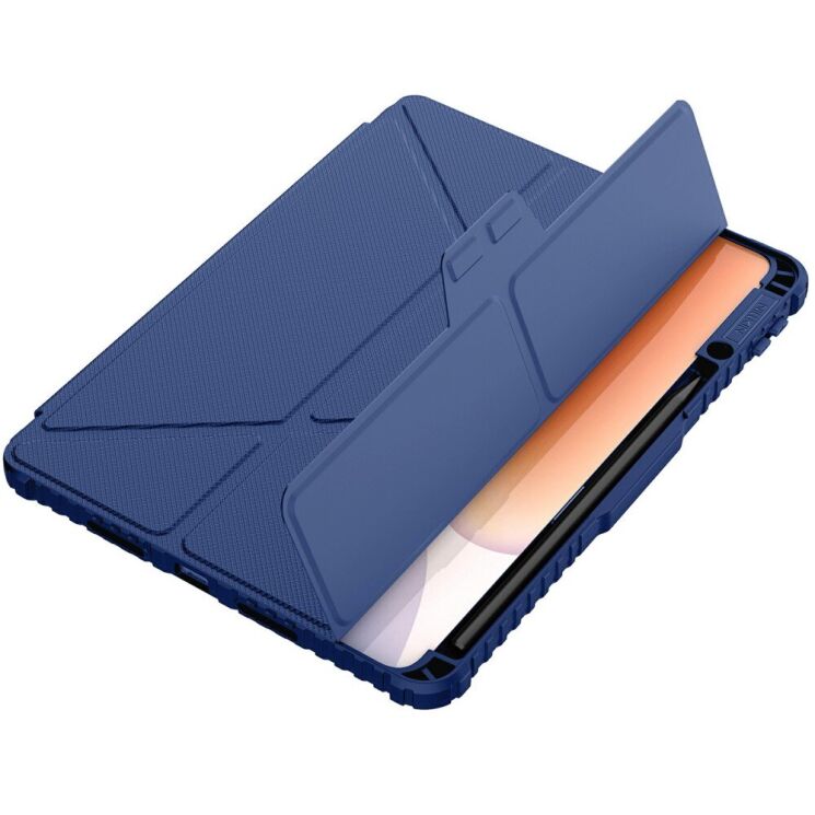 Чехол NILLKIN Bumper Leather Case Pro для Xiaomi Pad 7 / 7 Pro - Blue: фото 5 из 20