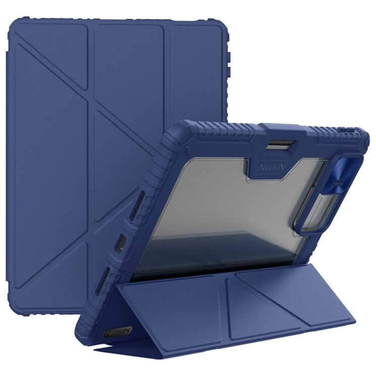 Чехол NILLKIN Bumper Leather Case Pro для Xiaomi Pad 7 / 7 Pro - Blue: фото 1 из 20