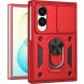 Чохол (PC+TPU) з підставкою Deexe Armor Shield (FF) для Samsung Galaxy Fold 8 - Red (424572R). Фото 1 з 9