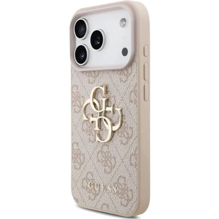 Чехол с ремешком Guess 4G Strap 4G Classic Logo для iPhone 17 Pro (GUHCP17LP4GMGSP) - Pink: фото 3 из 9